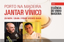 Jantar Vínico "Porto na Madeira" no Essência do Vinho Madeira