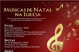 Grupos de cantares entoam músicas nas igrejas de Mora