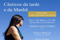 Teresa Salgueiro dá a voz a Cânticos da Tarde e da Manhã" dia 30 de Maio em Grândola