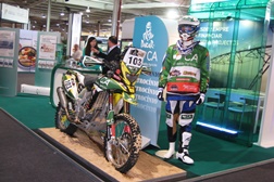 Moto que Mário Patrão levou ao Dakar esteve em exposição na OVIBEJA