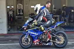 Nova Triumph 765 Street Triple em Portimão - A Supersport foi vista em testes com a campanha de 2022 prestes a começar.