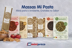 Massas Mi Pasta já já disponíveis no Minipreço - A primeira marca de massas produzidas em Portugal com embalagem de papel