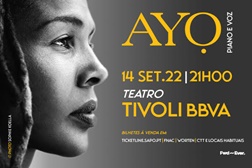 Ayo regressa a Portugal para concerto de Piano e Voz no Tivoli