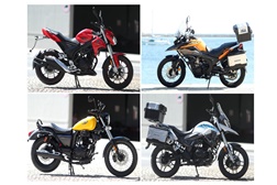 Gama de motociclos Vortex 125cc e 250cc