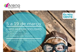 Exposição de Aeromodelismo no Arena Shopping