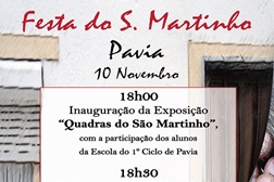 S. Martinho em Pavia com exposição, água-pé, castanhas e porco assado no espeto