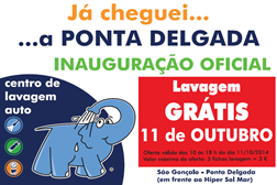 Elefante Azul chega aos Açores - O novo centro Elefante Azul abre oficialmente na cidade de Ponta Delgada e oferece lavagens aos seus clientes