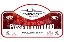 Trenós MX-5 entregaram meia tonelada de víveres ao Banco Alimentar contra a Fome de Leiria/Fátima - Club MX-5 Portugal – Jantar de Natal/Passeio Solidário 2025