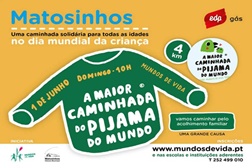 “A Maior Caminhada de Pijama do Mundo” na Marginal de Leça da Palmeira dia 1 de Junho