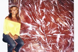 Exposição de Lilia Santos em São Vicente