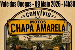 IX Passeio de Motos Chapa Amarela, em Vale das Onegas, Alcaravela, a 9 de maio