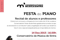 Recital de estreia do novo piano de 1/4 de cauda do Conservatório de Música de Sintra