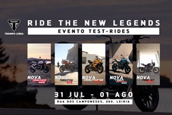 Ride The New Legends na Triumph Leiria, dias 31 de julho e 1 de agosto