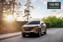 Nissan ARIYA com classificação máxima de 5 estrelas nos testes Green NCA - Alcança classificação máxima de 10/10 no Clean Air Index 