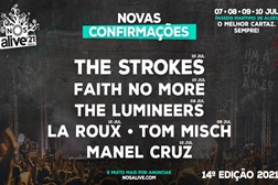 NOS Alive'21 confirma The Strokes, Faith No More e The Lumineers