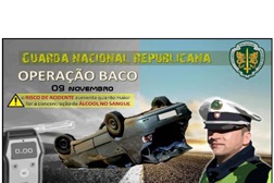 Operação Baco da GNR este fim-de-semana nas estradas