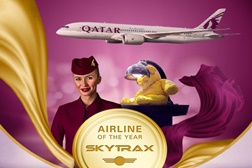 Qatar Airways vence o prémio de "Companhia Aérea do Ano" da Skytrax pela sexta vez