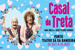 Ana Bola e José Pedro Gomes em "Casal da Treta" no Teatro Sá da Bandeira 