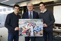 Irmãos Márquez visitam Campus Repsol