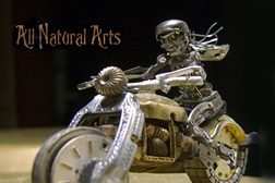 Moto Arte com relógios antigos