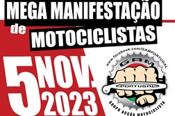 Manifestação contra o aumento do IUC nas motos
