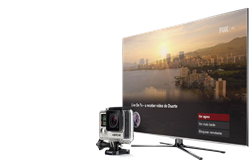 Filmar com a GoPro e transmitir em direto para a televisão da Vodafone