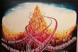 Arte surrealista do português Santiago Ribeiro em exposição na Rússia