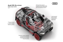 Conceito de segurança holística do Audi RS Q e-tron - Novos padrões de segurança no Rally Dakar