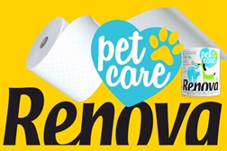 Renova lança Pet Care - os companheiros de estimação merecem o melhor - Rolo de papel de longa duração, três folhas, permite até 300 utilizações