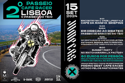 "PASSEIO DO TEJO" JUMPERS - 2º Passeio Cafe Racer de Lisboa