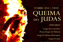 Queima do Judas no Centro Histórico de Palmela, dia 19 abril