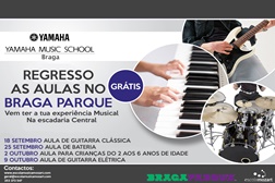 Aulas de Música gratuitas marcam mês de regresso às aulas no Braga Parque