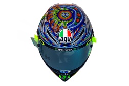 Capacete de Rossi para os testes de inverno na Malásia traz grafismo inspirado em arte mexicana