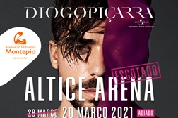 Concerto de Diogo Piçarra na Altice Arena adiado para 2021