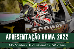 Apresentação Segway dos novos modelos ATV Snarler, UTV Fugleman e SSV Villain para 2022