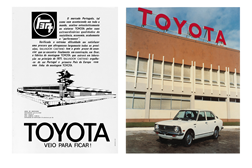 Toyota assinala 50 anos de produção Europeia  - Em 1971 na fábrica de Ovar em Portugal