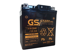Nova bateria GS – GTZ8V
