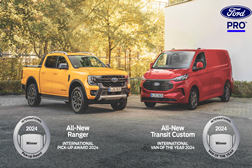 Ford Pro com conquista troféus “International Van of the Year” e “International Pick-up of the Year” - Reforça a dupla liderança no mercado europeu