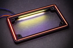 Moldura de matricula com iluminação 360º