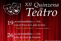 Quinzena de Teatro Solidário em S. João do Peso