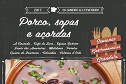 Porco, Sopas e Açordas na ementa das Semanas Gastronómicas de Grândola
