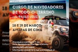 Inscrições abertas para Curso de Navegadores de Todo-o-terreno - Dias 18 e 19 março em Aveiras de Cima  