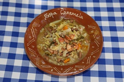 Sopa Caramela no Mercado de Pinhal Novo