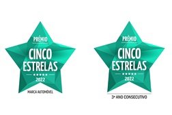 Toyota eleita Marca Automóvel Cinco Estrelas em 2022  - Troféu obtido pelo terceiro ano consecutivo