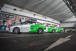 Toyota e Clevershuttle com 45 Mirai percorrem 5 milhões de quilómetros - A frota de Toyota Mirai não registou qualquer problema técnico