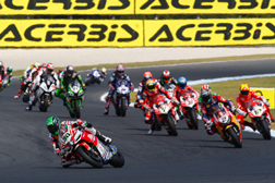 Laverty chegou a liderar, mas viria a cair
