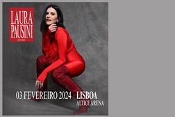 Laura Pausini World Tour 2024 também acontece em Lisboa - A 3 de fevereiro de 2024 na Altice Arena em Lisboa