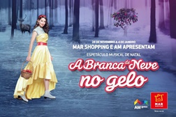Branca de Neve no Gelo este Natal no MAR Shopping - Entre 28 de novembro e 4 de janeiro, em estreia absoluta