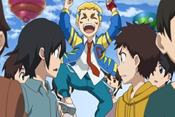 Biggs estreia "Beyblade Burst Rise"