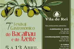 Festival Gastronómico do Bacalhau e do Azeite regressa em Abril a Vila de Rei